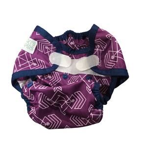 Nicki's Diapers Purple Arrow Reusable Cloth Diaper Cover (No Inserts)